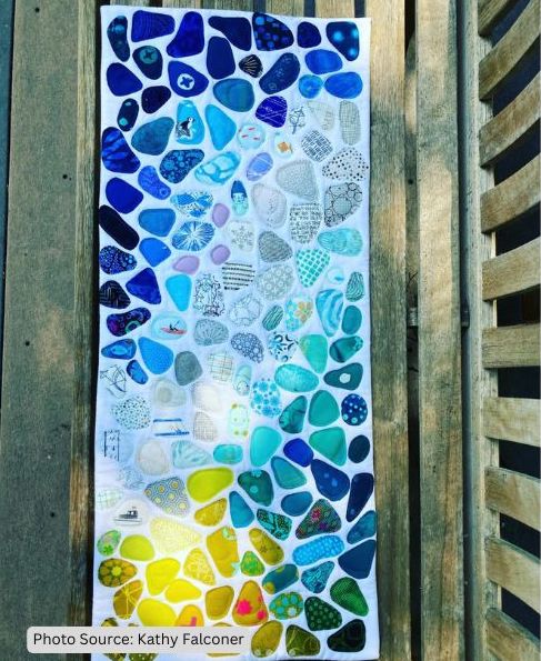 Sea Glass Quilt Idea from Kathy Falconer-