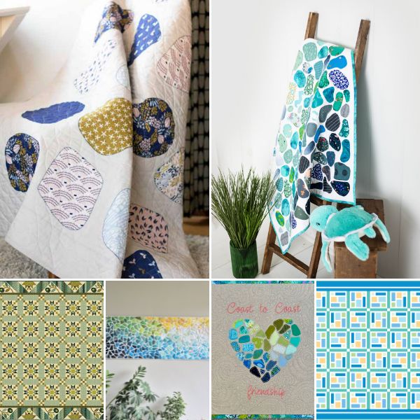 Sea Glass Quilt Patterns roundup ILQF featured cover