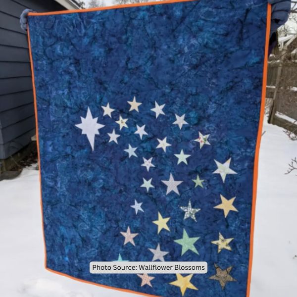 Shooting Star Quilt Idea from Wallflower Blossoms