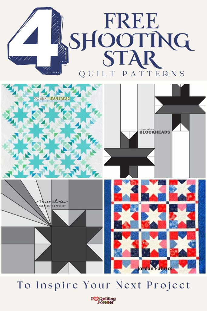 Shooting Star Quilt Patterns Roundup 2 ILQF Pinterest
