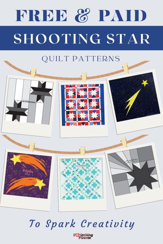 Shooting Star Quilt Patterns Roundup 3 ILQF Pinterest