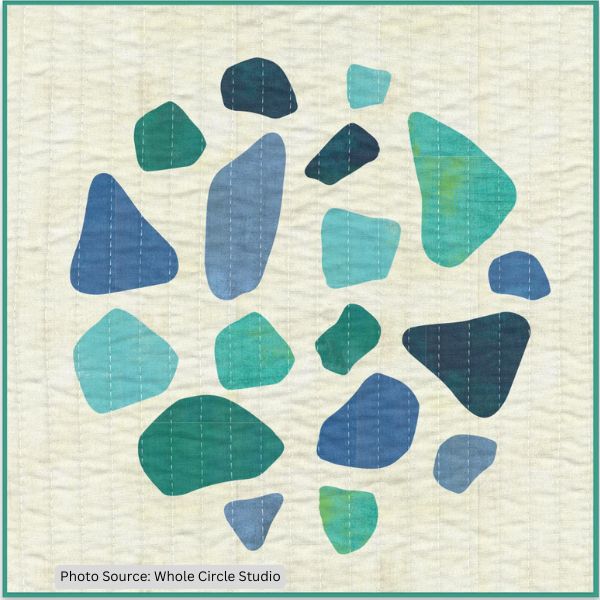 Shoreline Sea Glass Mini Quilt Pattern - paid