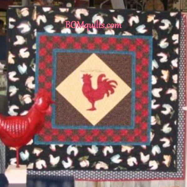 The Red Rooster - free quilt pattern