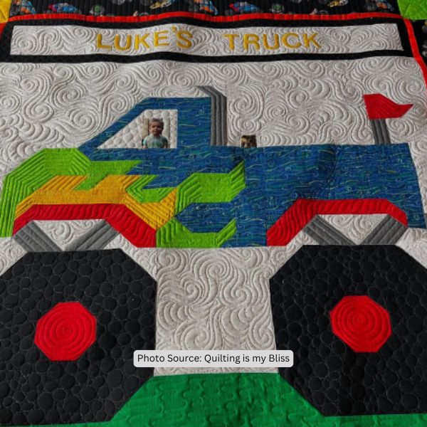 Truck Quilt Idea from Quilting is my Bliss
