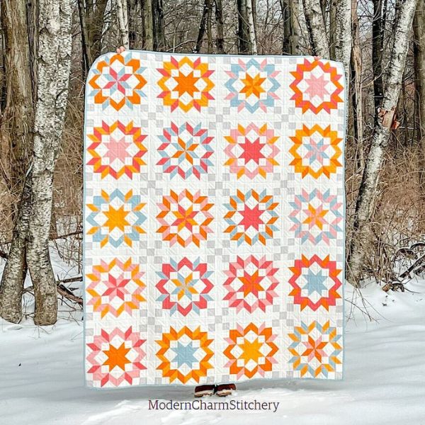 Wooden Rose Quilt Pattern - etsy