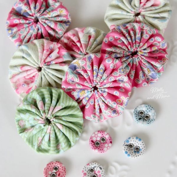 Yo-Yo Block -free quilt pattern