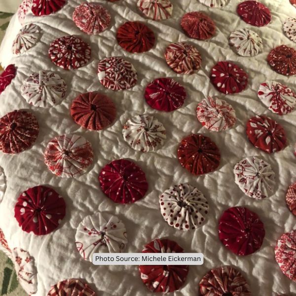 Yo-Yo Quilt Idea from Michele Eickerman