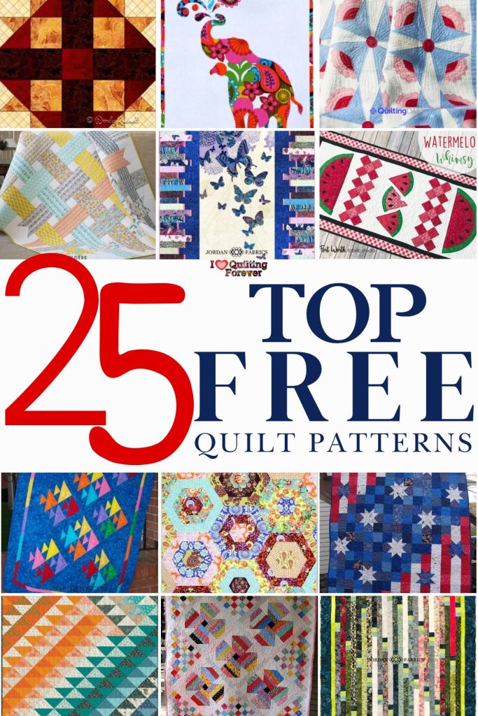 25 Blog Posts Quilt Patterns Roundup 1 ILQF Pinterest