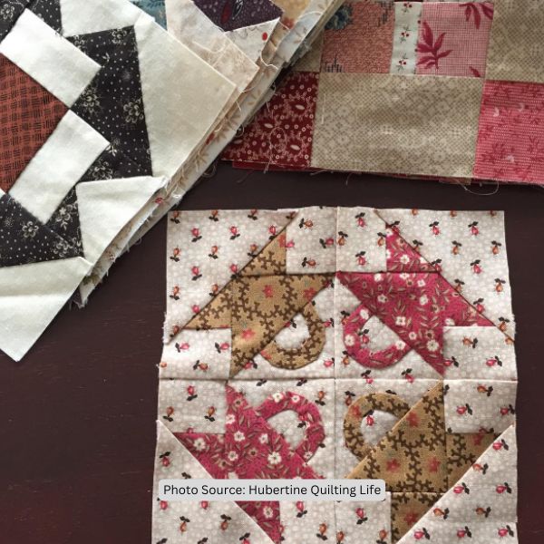 6-Inch Square Quilt Idea from Hubertine Quilting Life