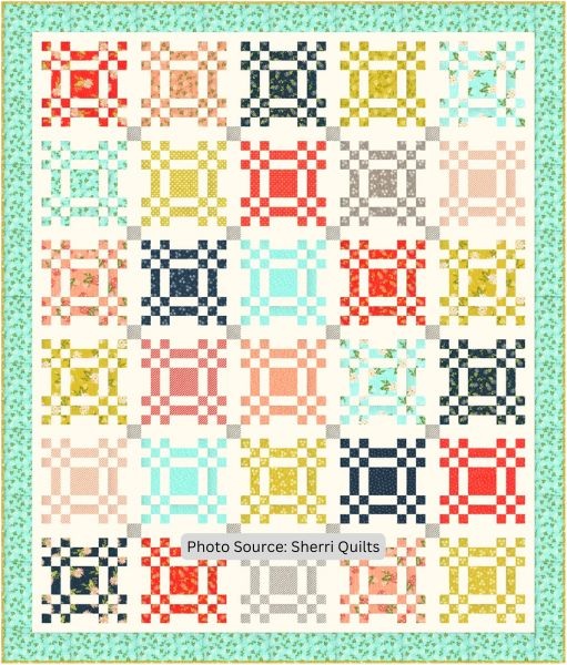 9-Patch Square Dance Quilt Pattern - etsy