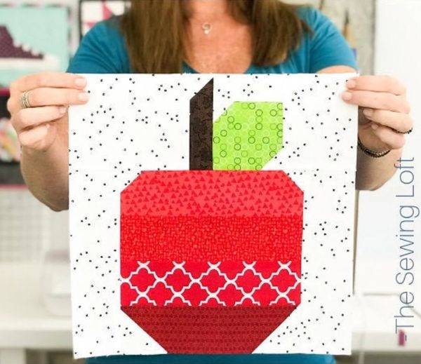 Apple Quilt Block Pattern - etsy