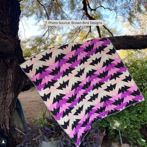 Bat Quilt Idea from Brown Bird Designs