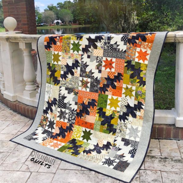 Bat Quilt Idea from Island Life Quilts