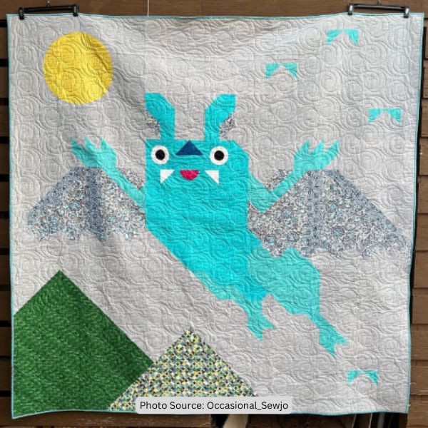 Bat Quilt Idea from Occasional_Sewjo