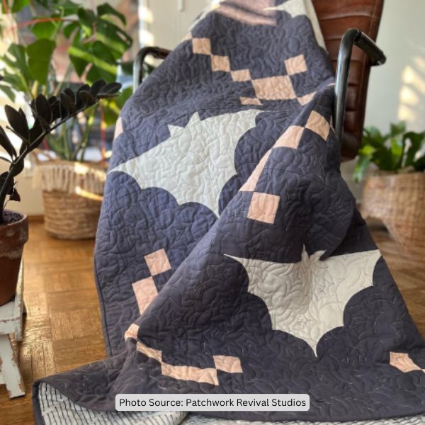 Bat Quilt Idea from Patchwork Revival Studios