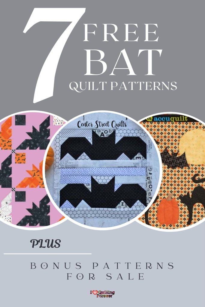 Bat Quilt Patterns Roundup 1 ILQF Pinterest