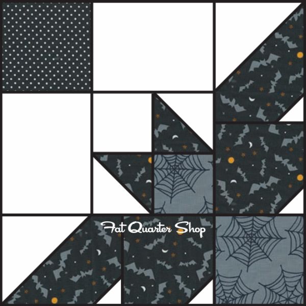 Bats Block - free quilt pattern