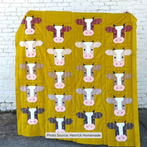 Cow Quilt Idea from Henrick Homemade