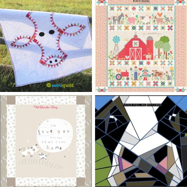 Cow Quilt Patterns Roundup Featured Cover