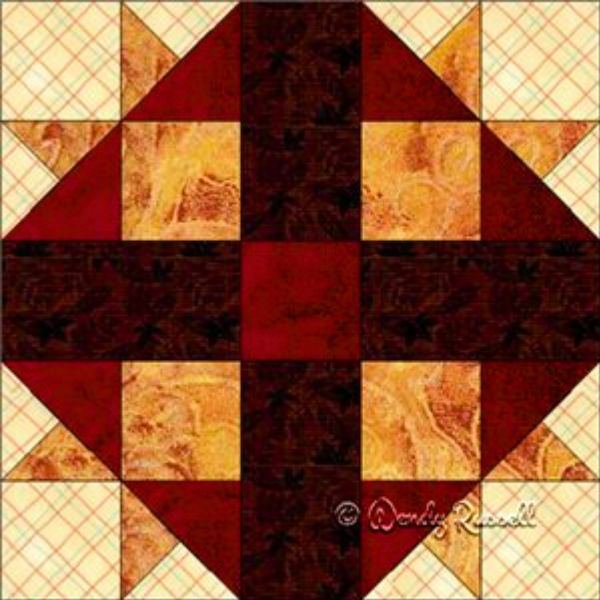 Cross and Crown Block - free quilt pattern