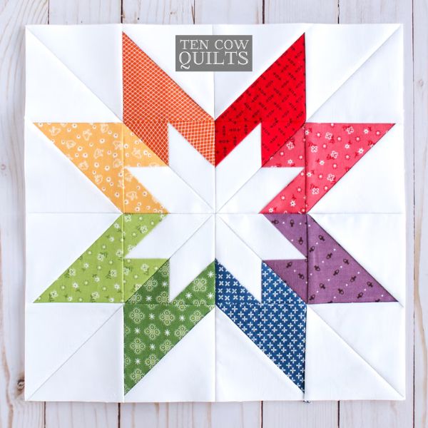 Double Star Quilt Block Pattern - etsy