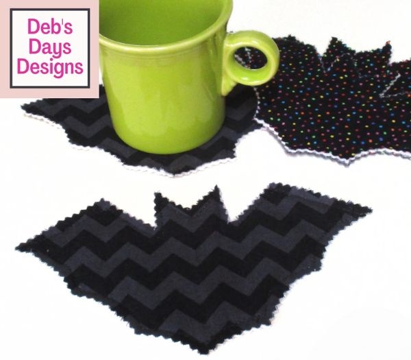 Halloween Bat Coasters Quilt Pattern - etsy