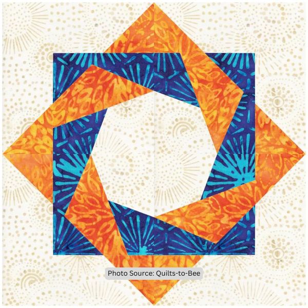 Intertwined Squares Quilt Block Pattern - etsy