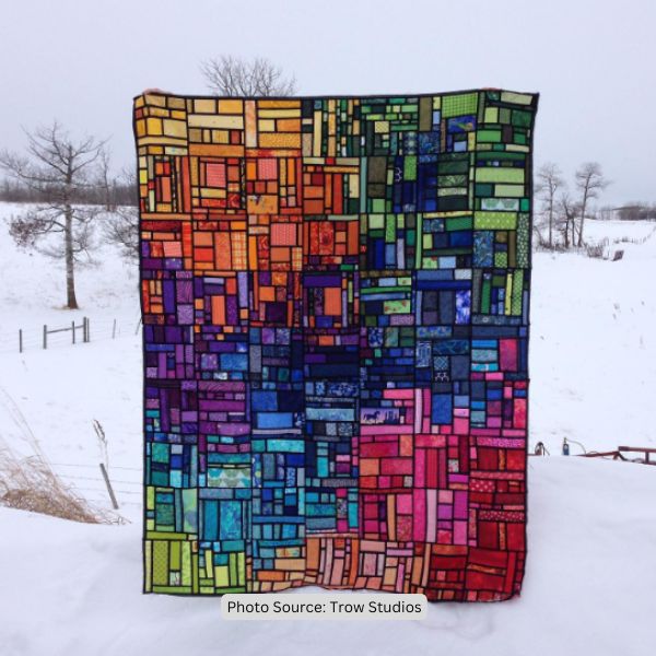 Mosaic Quilt Idea from Trow Studios
