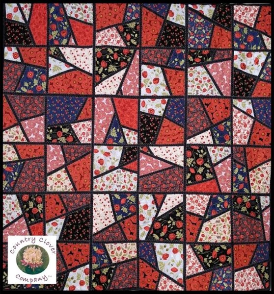 Mosaic Stained Glass Quilt Pattern - etsy