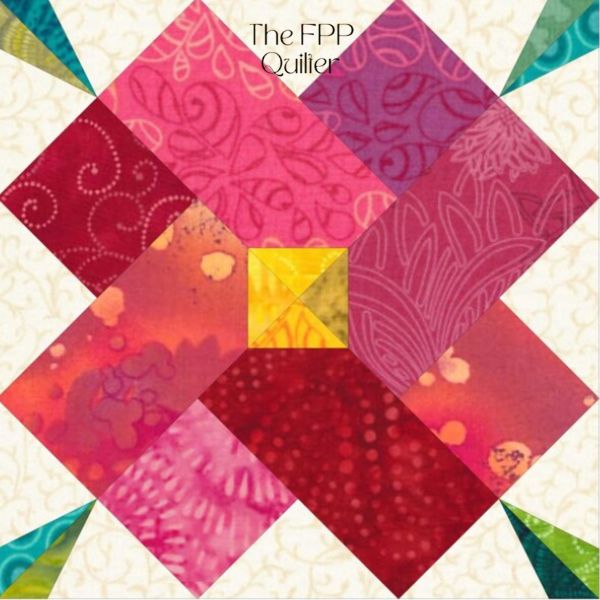 Prim Roses Quilt Block Pattern - etsy