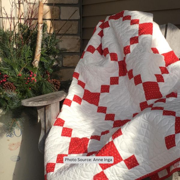 Red and White Quilt Idea from Anne Inga