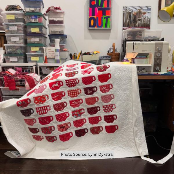 Red and White Quilt Idea from Lynn Dykstra