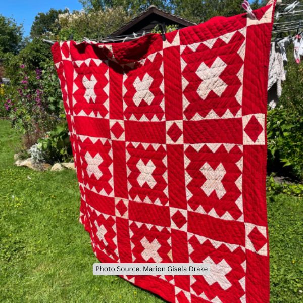 Red and White Quilt Idea from Marion Gisela Drake