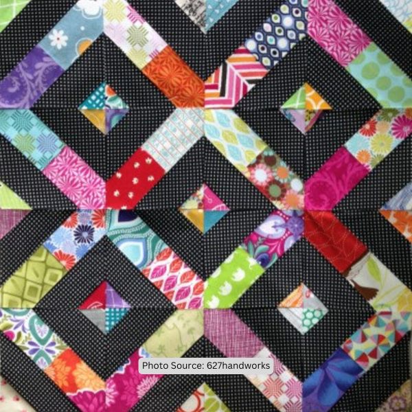 Scrap Medley Quilt Block Pattern - etsy