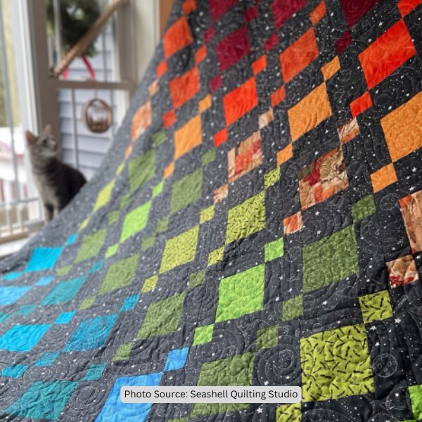 Beads Quilt Idea from Seashell Quilting Studio
