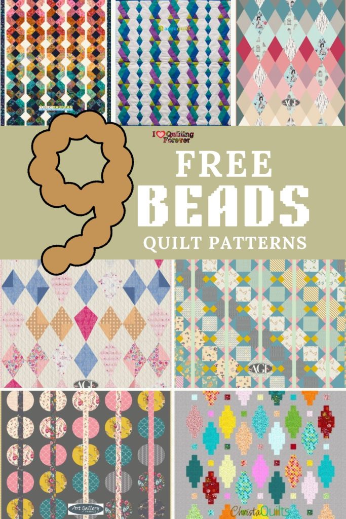 Beads Quilt Patterns Roundup 1 ILQF Pinterest