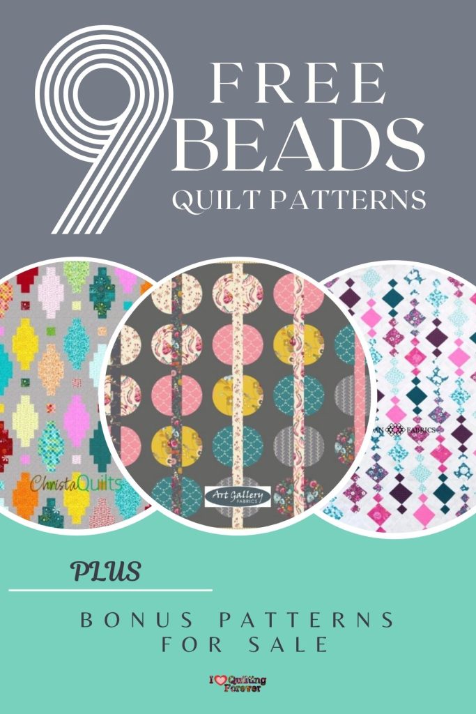 Beads Quilt Patterns Roundup 4 ILQF Pinterest