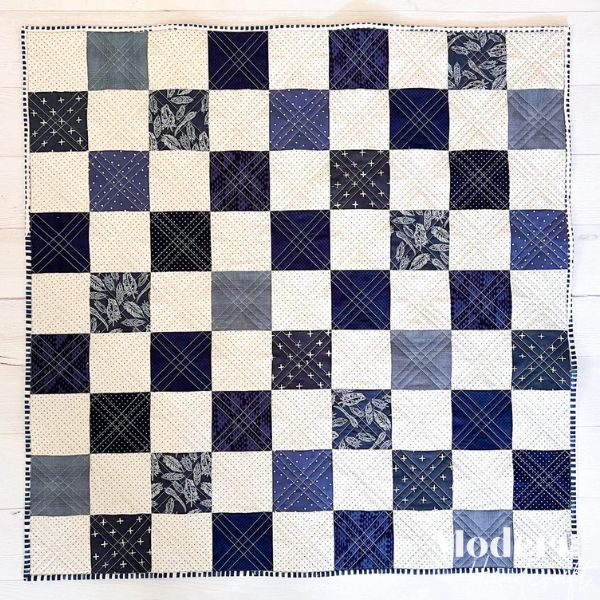 Checkerboard Baby Quilt - free quilt pattern