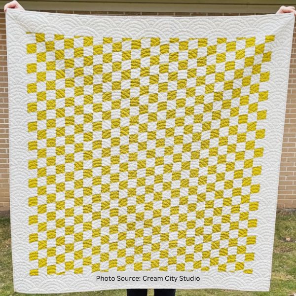 Checkerboard Quilt Idea from Cream City Studio