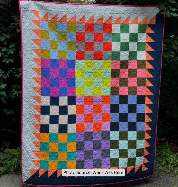 Checkerboard Quilt Idea from Wens Was Here