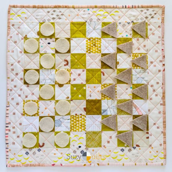 DIY Quilted Checkerboard - free quilt pattern