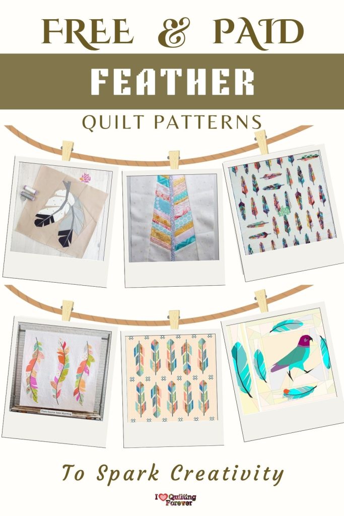 Feather Quilt Patterns Roundup 2 ILQF Pinterest
