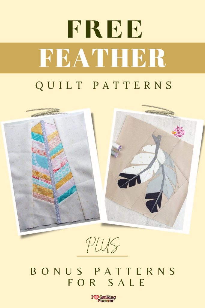 Feather Quilt Patterns Roundup 4 ILQF Pinterest