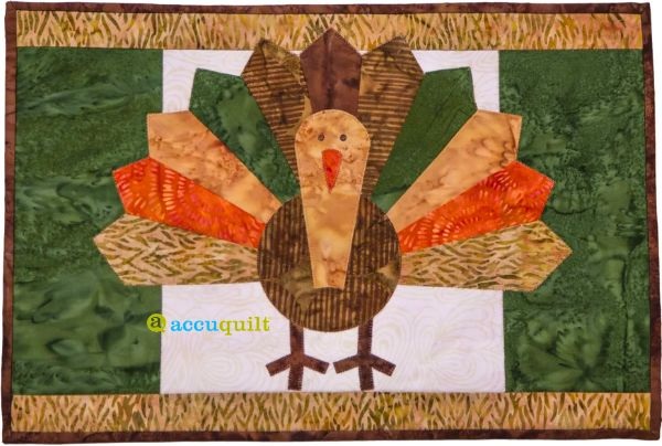 GO! Let’s Talk Turkey Placemat - free quilt pattern