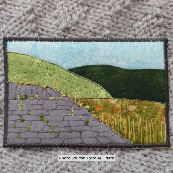 Landscape Quilt Idea from Tortoise Crafts