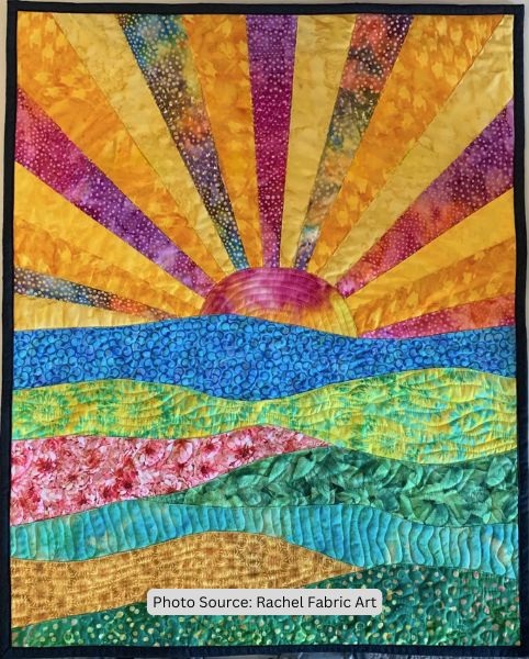 Landscape with Sun Quilt Pattern - etsy