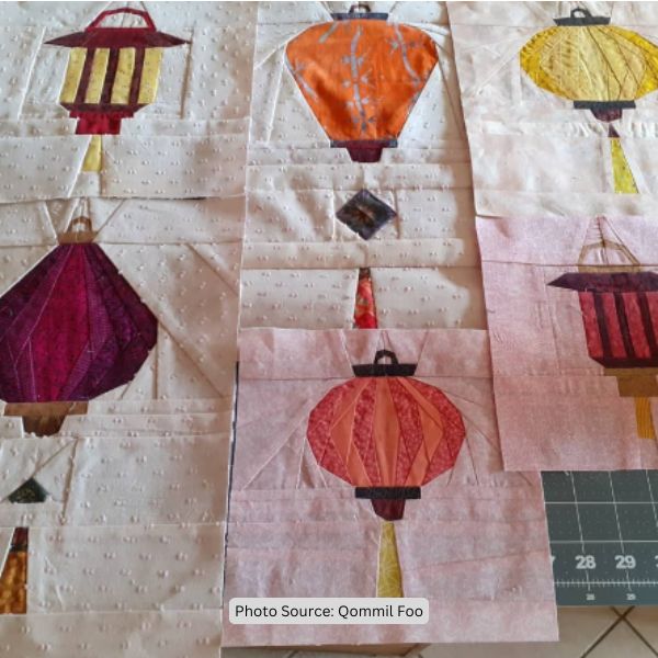 Lantern Quilt Idea from Qommil Foo