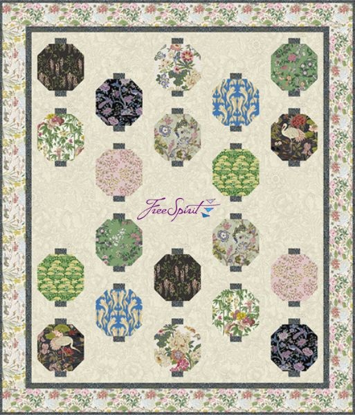 Lanterns in the Garden - free quilt pattern
