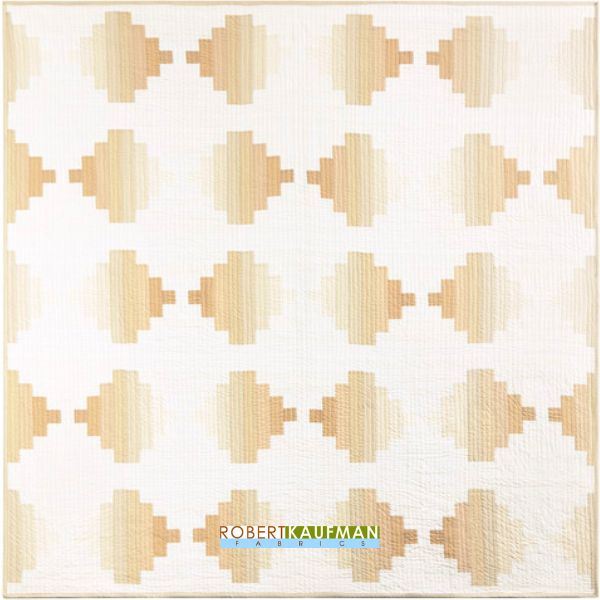 Neutral Courthouse Steps - free quilt pattern