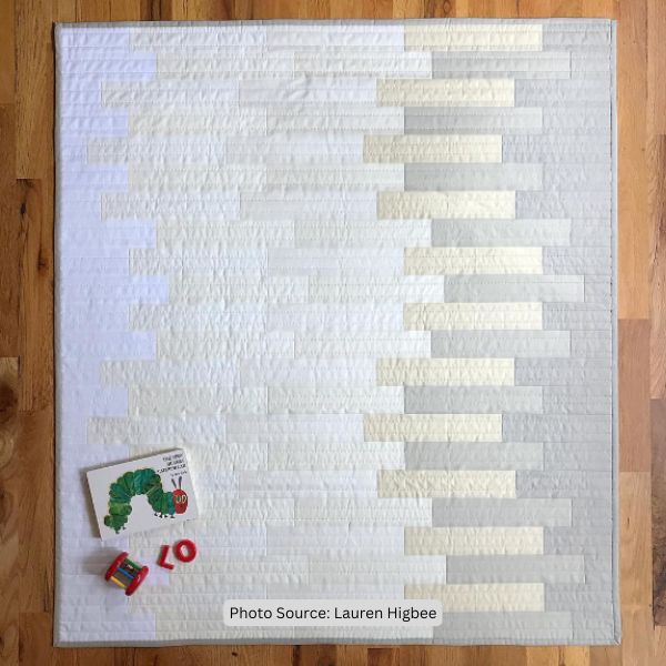 Neutral Quilt Idea from Lauren Higbee